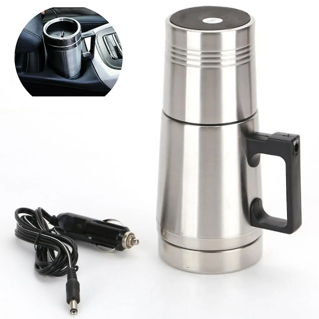 12v Stainless Steel Electric Kettle Portable Tea Maker And Heater For Camping