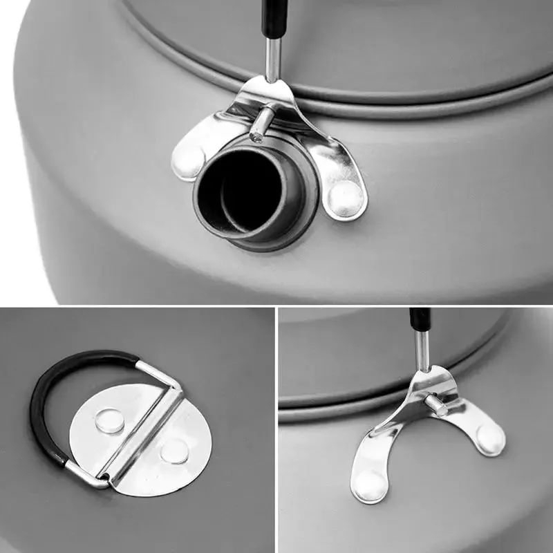 1.35L Camping Water Kettle | Aluminum Alloy Tea Pot for Outdoor Coffee and Tableware | Perfect for Travel, Backpacking, Hiking, and Picnic Supplies