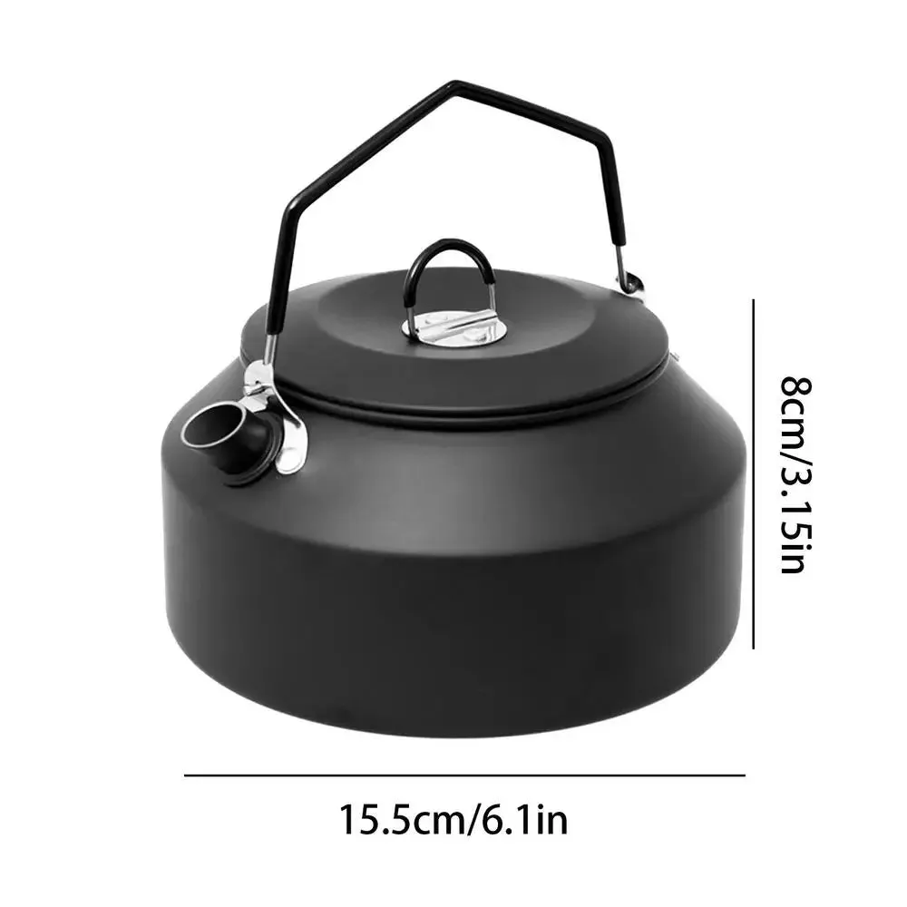 1.35L Camping Water Kettle | Aluminum Alloy Tea Pot for Outdoor Coffee and Tableware | Perfect for Travel, Backpacking, Hiking, and Picnic Supplies