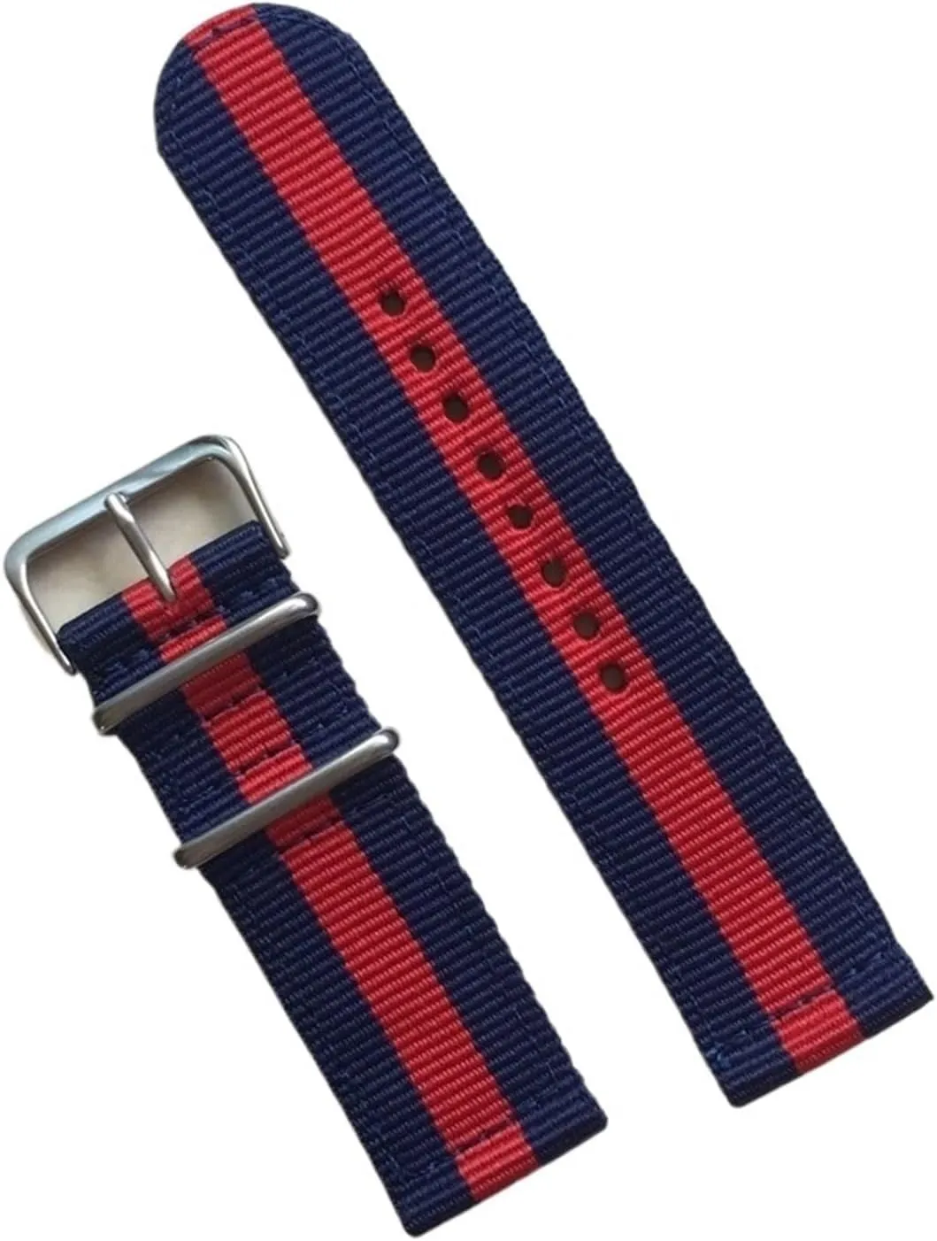 18mm 20 Mm 22mm 24mm Fit For Cambo Stripe Fabric Nylon Watchband Watch Strap Bands Buckle Stainless Steel Buckle