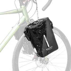 1Pack/2Packs 6L Bicycle Front Fork Bag Waterproof Roll-top Design, Lightweight Bike Dry Sacks Bike Pannier Bags Luggage Bags for Mountain Bikes Electric Bikes Road Bikes