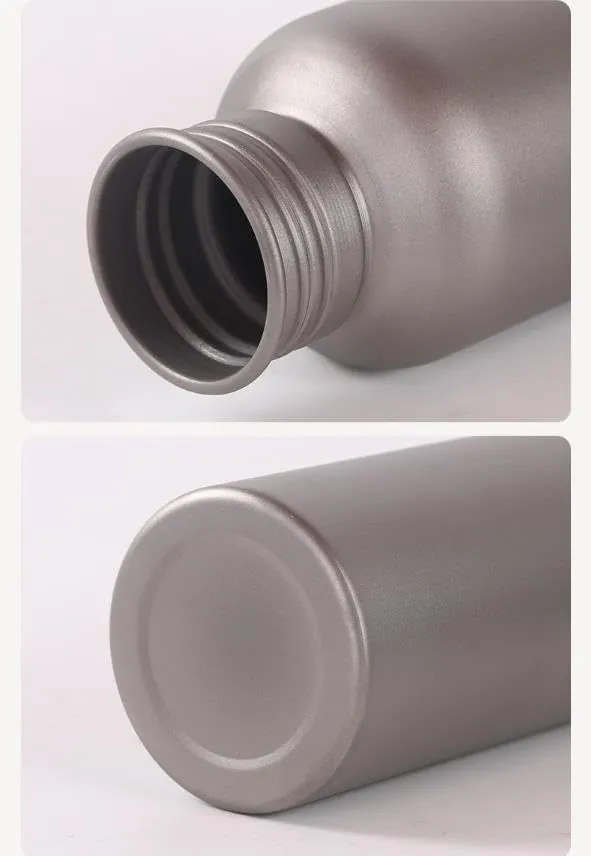1PC Pure Titanium Outdoor Sports Kettle Camping Riding 430ML Large Capacity Single-layer Water Cup