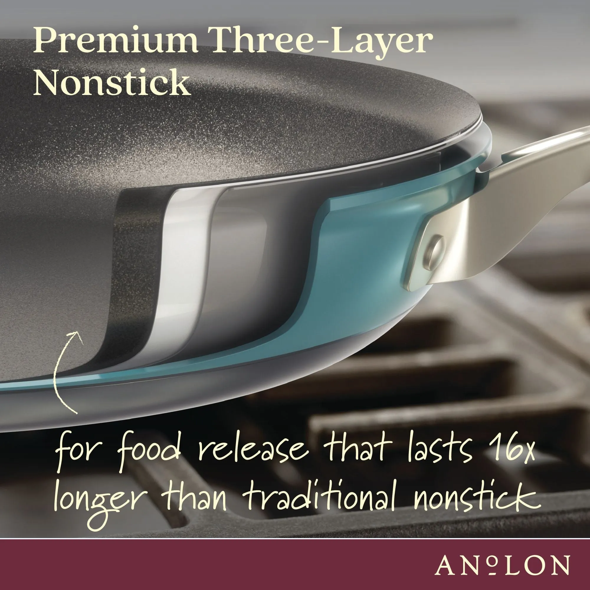 2-Quart Hard Anodized Nonstick Sauce Pan with Lid