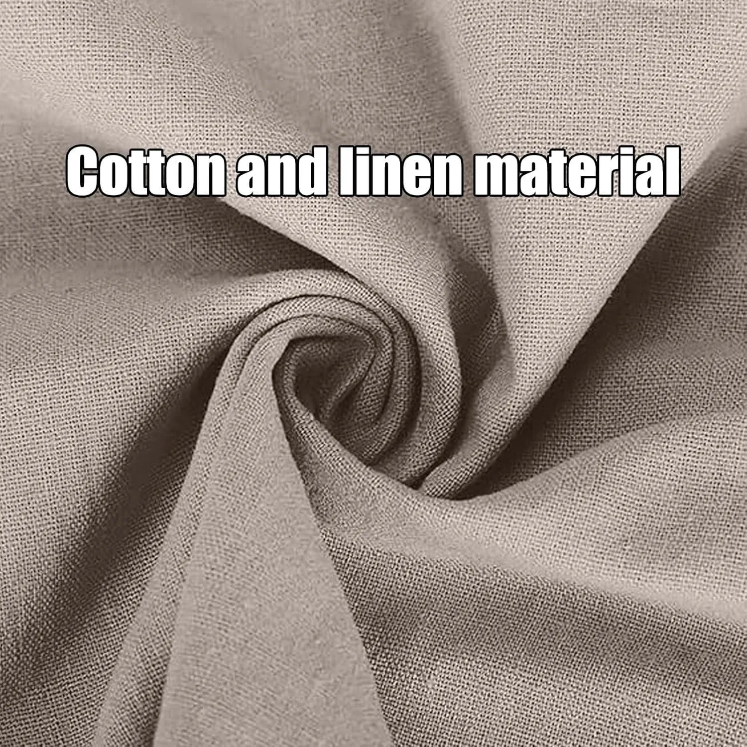 2025 Summer Women's CottonLinen Roll-Up Sleeve Shirts Loose V Neck 3/4 Sleeve Tops, Women's Solid Button-Down