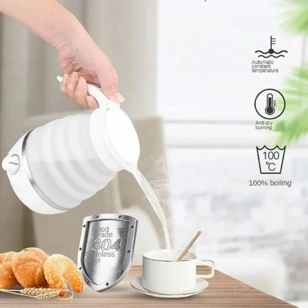 220V 0.6L Foldable Electric Espresso Pots Portable Travel Essentials Kettle Adjust Temperature Coffee Pot Tea Coffeeware Teaware