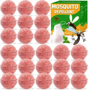 24 Pack Mosquito Repellent Outdoor Patio - Front Door Mosquito Repellant Balls Keep Mosquitoes Away from Door Patio, Indoor Outdoor Anti Mosquito Repellent for Yard Home Patio Travel Camping