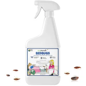 24oz Bed Bug Killer Natural & Effective Bed Bug Spray for Furniture and Bedding, Mattress, Non Staining & Pet Safe, 100% USDA Biobased