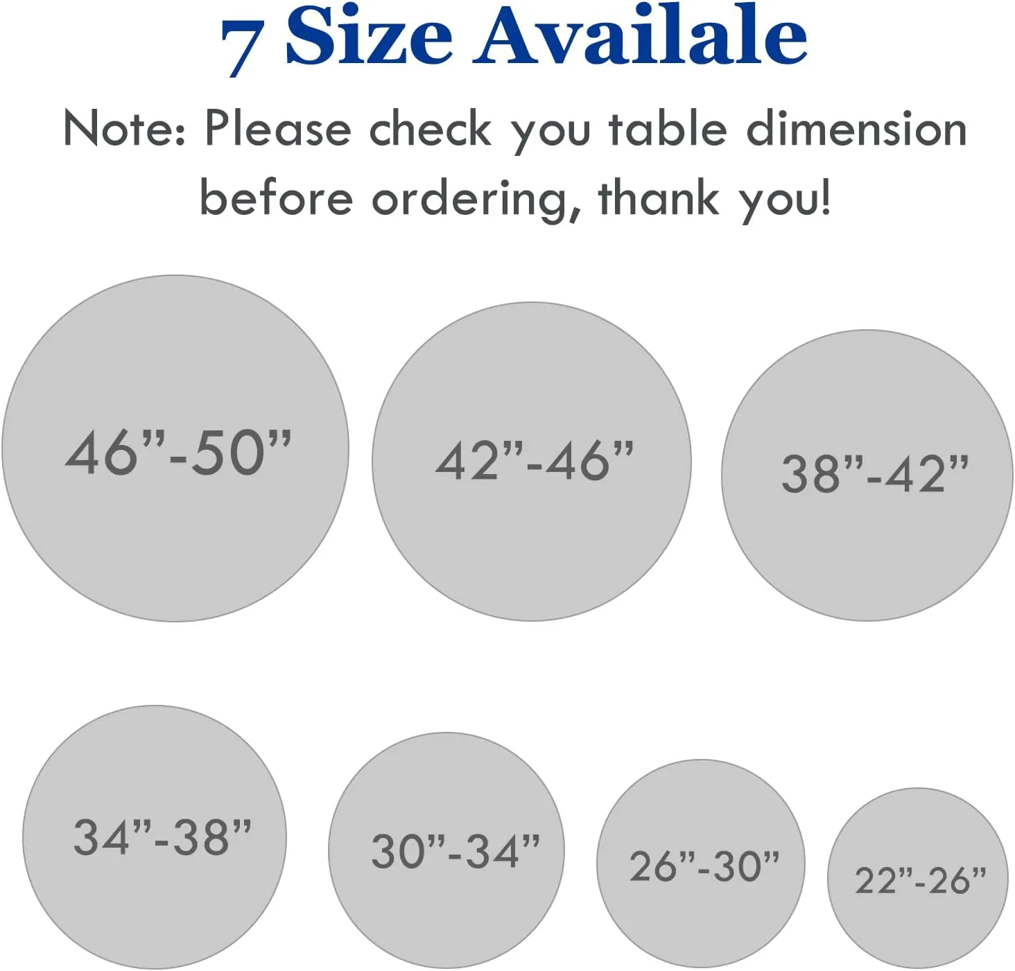 2PCS Clear Indoor Outdoor Round Table Cover, Washable Transparent Heavy Duty Fitted Vinyl Tablecloth, Elastic Edged Plastic Table Protector (42"-46" Round Table)