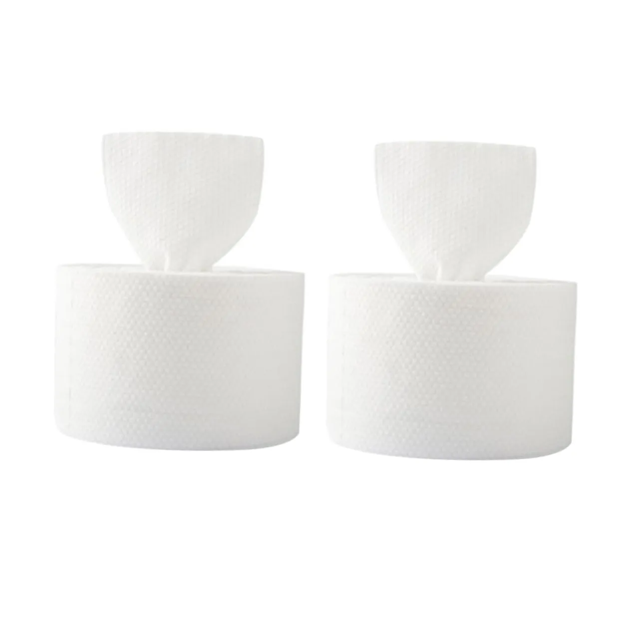 2rolls Cotton Towels of Dry Wet Cleansing Wipes for Makeup Removal Facial Masks Travel and Super Absorbent Towels