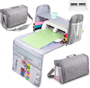 3 In 1 Carrying Case for Cricut Joy Xtra,Dust Cover for Cricut Cutting Machine,Accessories Tote Bag,Fully Open Designed Storage bag,Compatible with All the Craft Essential Tools and Supply