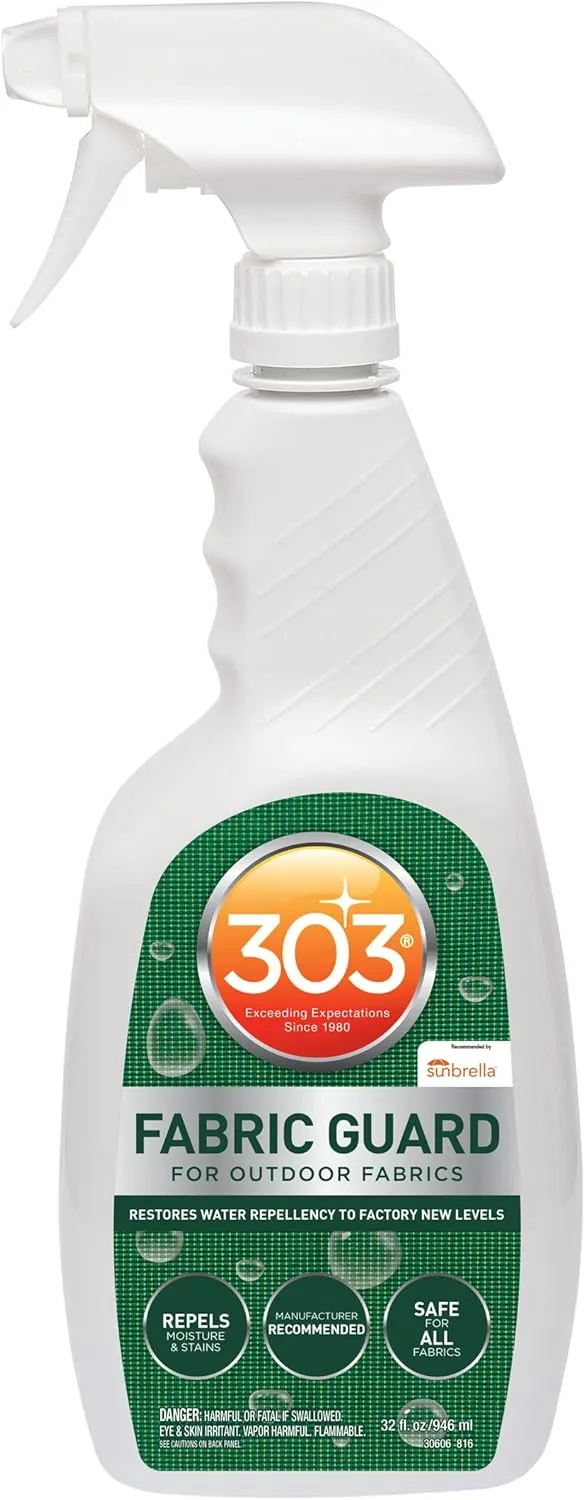 303 Fabric Guard - Restores Water and Stain Repellency To Factory New Levels, Simple and Easy To Use, Manufacturer Recommended, Safe For All Fabrics, 32oz (30606CSR)