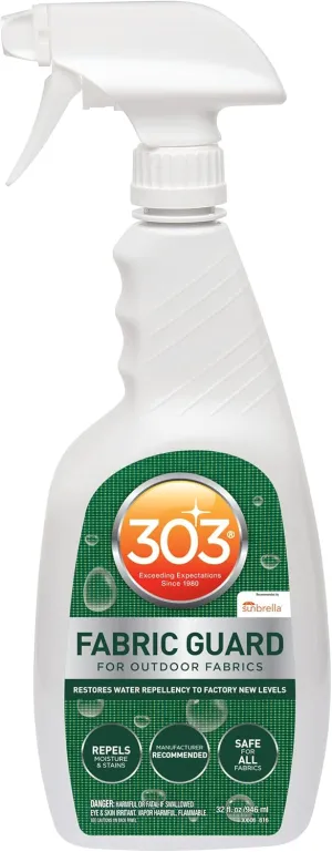 303 Fabric Guard - Restores Water and Stain Repellency To Factory New Levels, Simple and Easy To Use, Manufacturer Recommended, Safe For All Fabrics, 32oz (30606CSR)