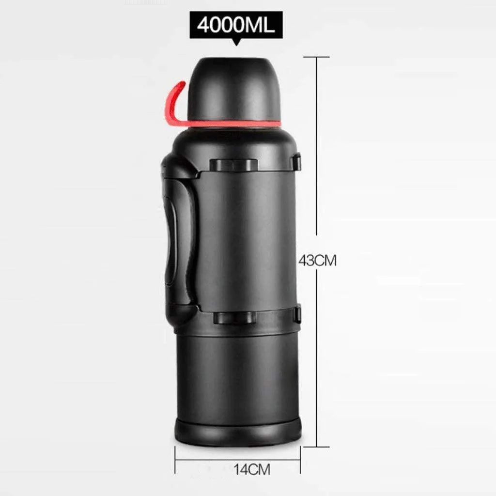 304 Stainless Steel Large Outdoor Travel Thermos Mug 4L