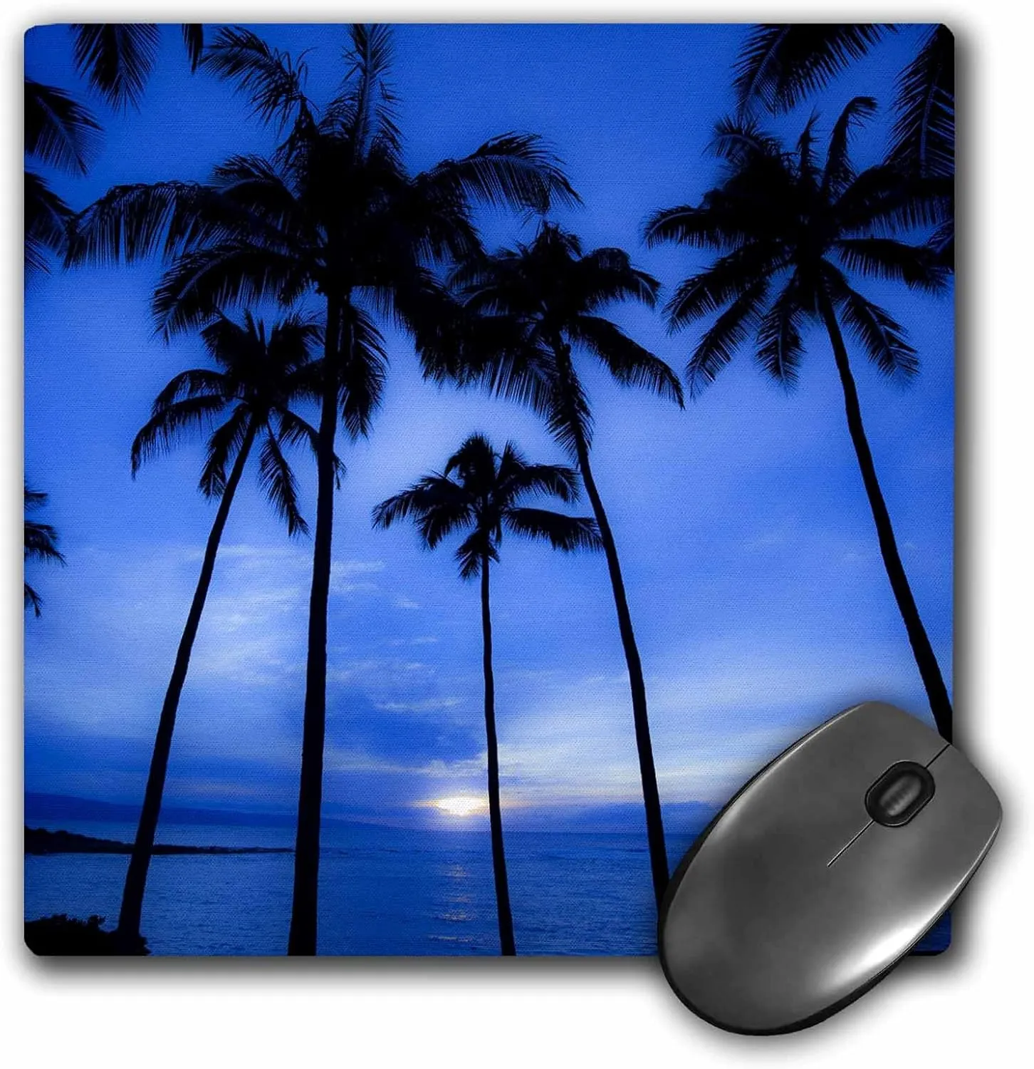 3dRose LLC 8 x 8 x 0.25 Inches Hawaii Kapalua Beach Sunset and Palm Trees Douglas Peebles Mouse Pad (mp_89747_1)