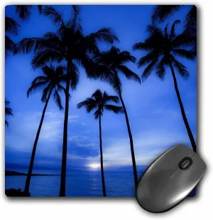 3dRose LLC 8 x 8 x 0.25 Inches Hawaii Kapalua Beach Sunset and Palm Trees Douglas Peebles Mouse Pad (mp_89747_1)
