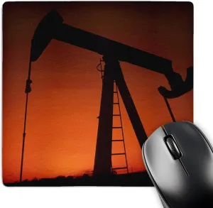3dRose LLC 8 x 8 x 0.25 Inches Mouse Pad, Industry Oil Rig Tulsa Oklahoma Bill Bachmann (mp_93395_1)