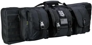3VGEAR Ranger 42" Double Rifle Case - Heavy-Duty Padded, Soft Rifle Case with Lockable Zippers, Removable Backpack Straps, MOLLE Webbing and Storage