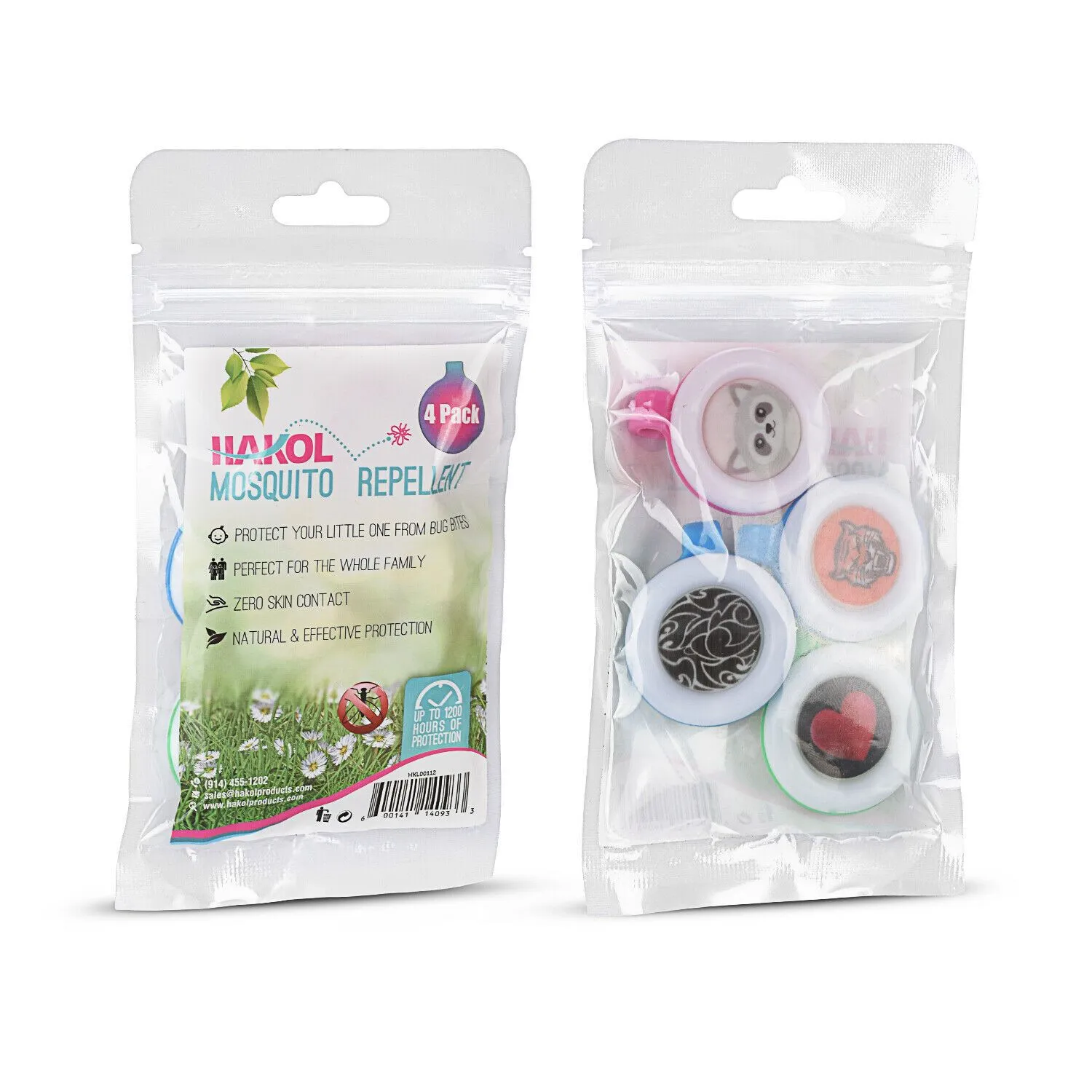 4-Pack: Clip On Mosquito, Bug & Insect Repellent
