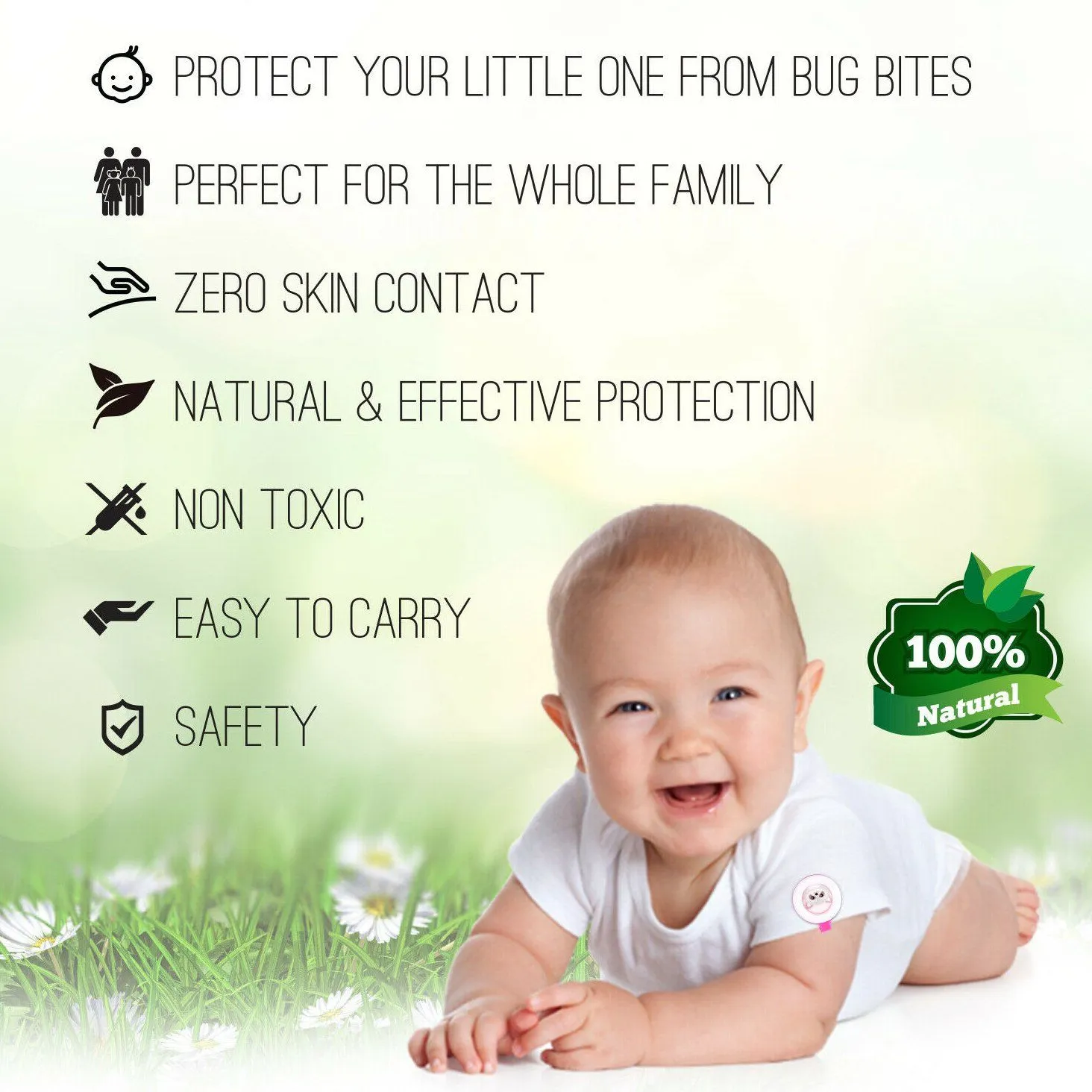 4-Pack: Clip On Mosquito, Bug & Insect Repellent