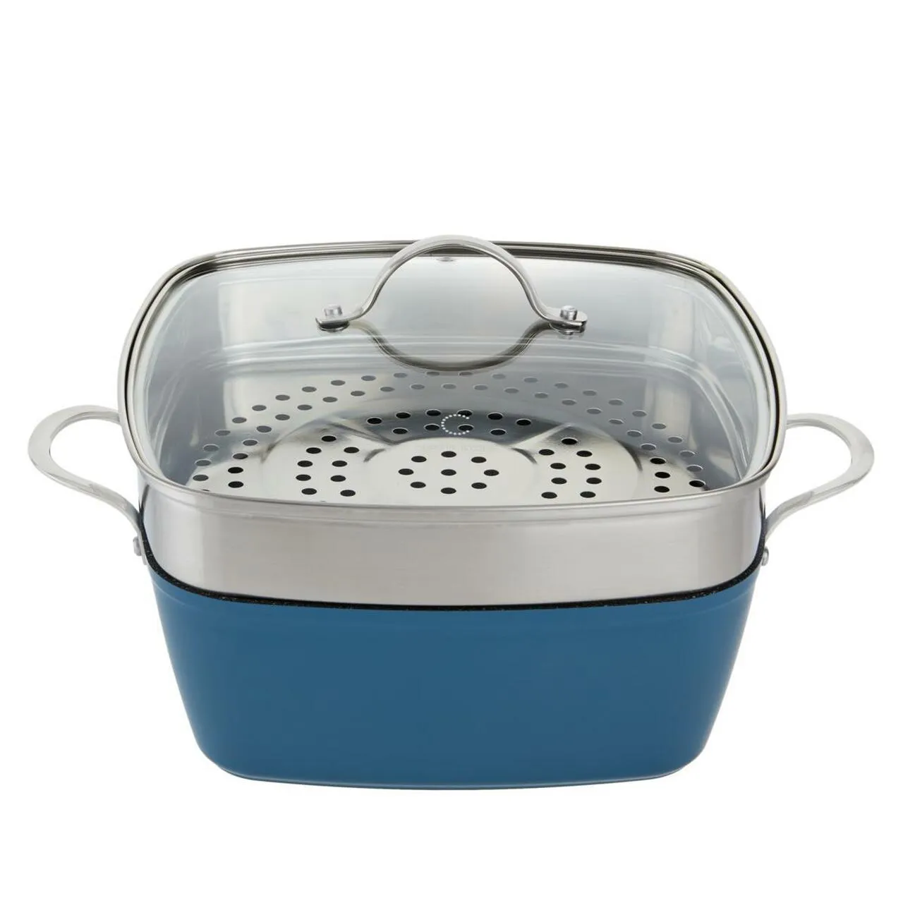 4-Piece: Curtis Stone Dura-Pan Chef Square Saute Set (Refurbished)