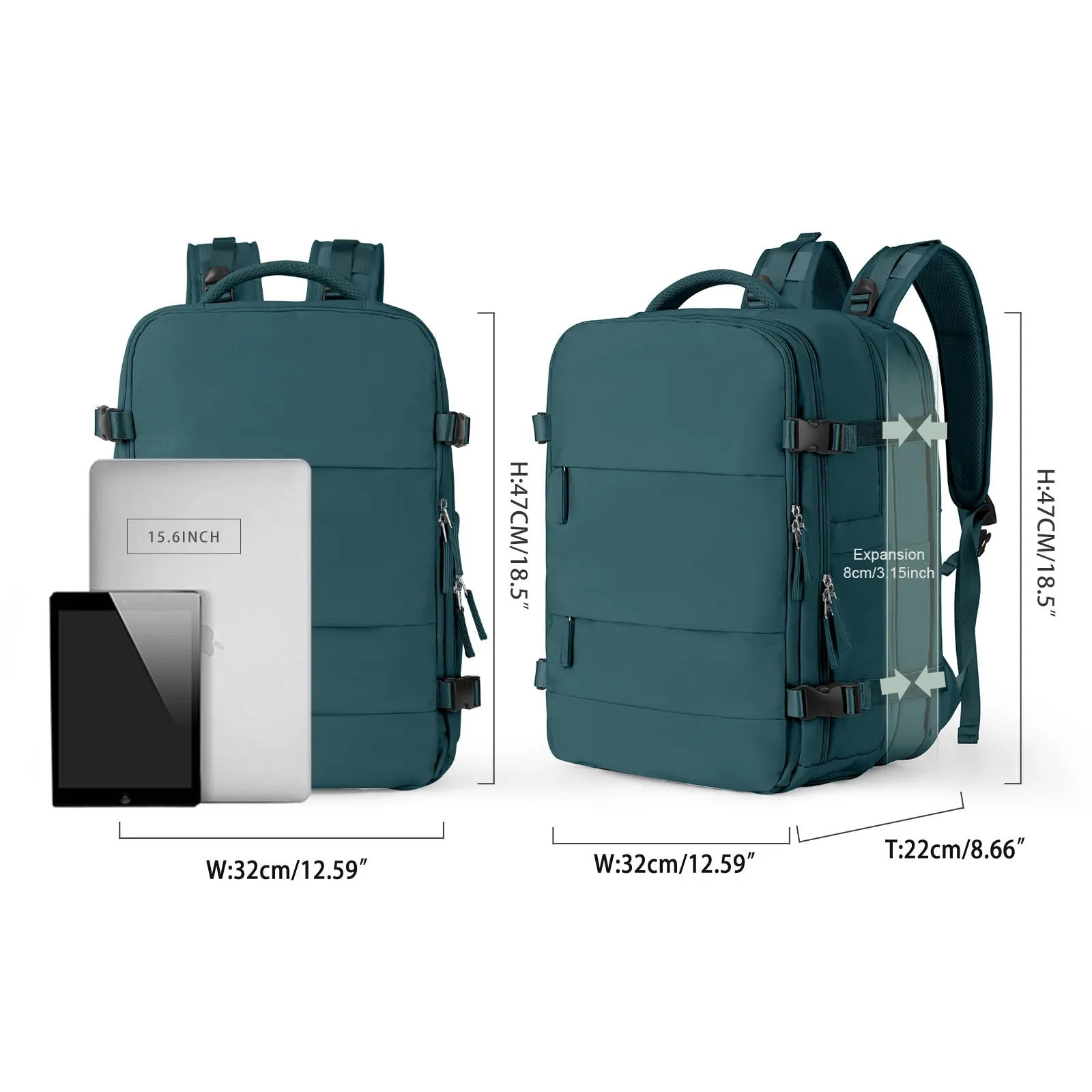 45L Expandable Travel Backpack