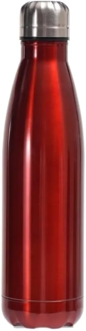 500ML Kettle, Double-layer Stainless Steel Sports Water Bottle, Suitable For Outdoor Travel And Camping(Red)