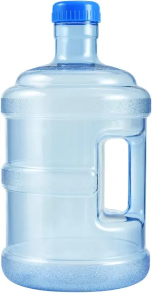 5L Water Bottle with Screw Cap, Mineral Water Bottle Jug Portable Water Kettle Barrel for Outdoor Sports Travel Camping Water Jug Dispenser Carrier Tap Tub