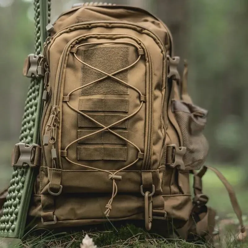 65L Military Tactical Backpack Army Molle Assault Rucksack Men Backpacks Travel Camping Hunting Hiking Bag (camo 1)