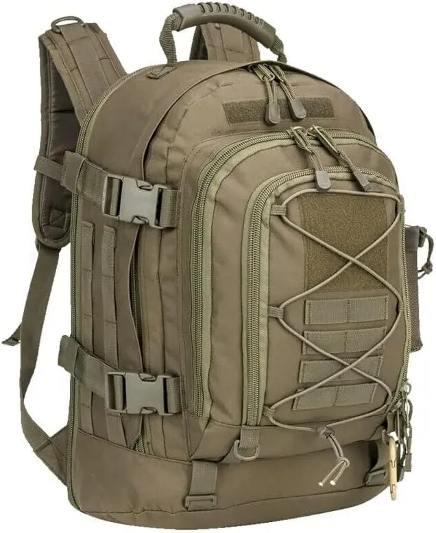 65L Military Tactical Backpack Army Molle Assault Rucksack Men Backpacks Travel Camping Hunting Hiking Bag (camo 1)