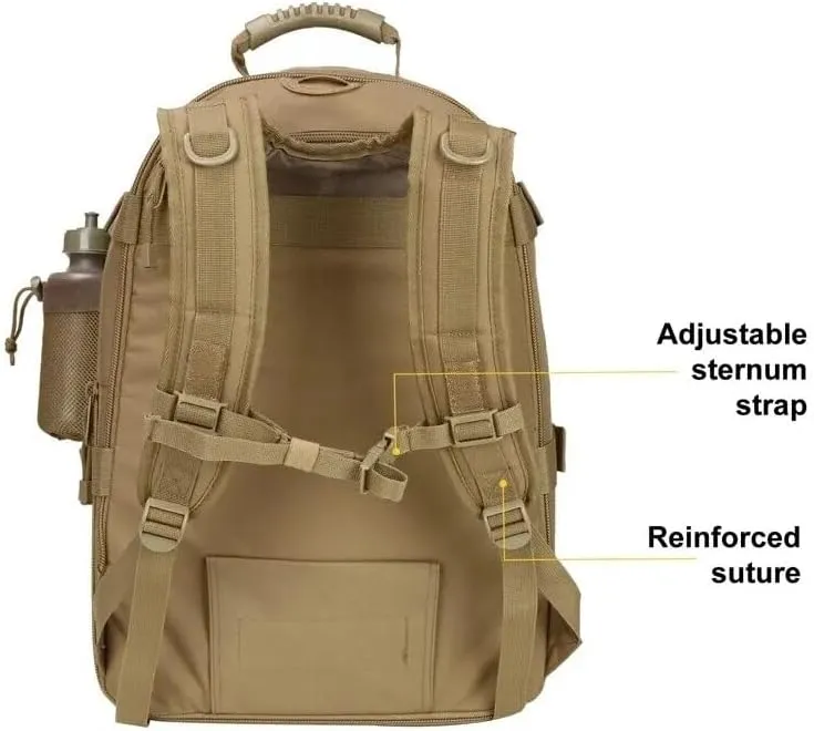 65L Military Tactical Backpack Army Molle Assault Rucksack Men Backpacks Travel Camping Hunting Hiking Bag (camo 1)