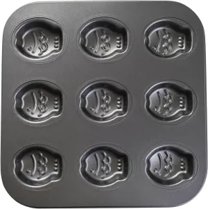 9 Cup Nonstick Fish Shape Muffin Cupcake Pan Mini Taiyaki Cake Fondant Topper Decoration Cornbread Cat Dog Puppy Treat Ice Cube Chocolate Madeleine Cookie Biscuit Baking Tin Tray Mold Maker
