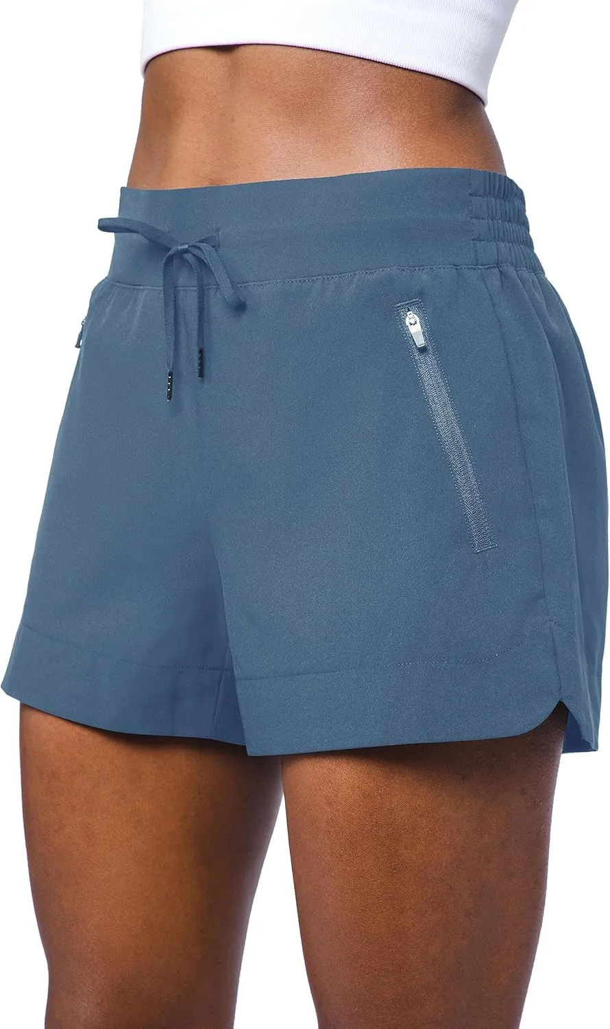 90 Degree By Reflex Stretch Woven Lightweight Walking Shorts with Side Pockets