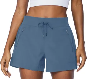 90 Degree By Reflex Stretch Woven Lightweight Walking Shorts with Side Pockets