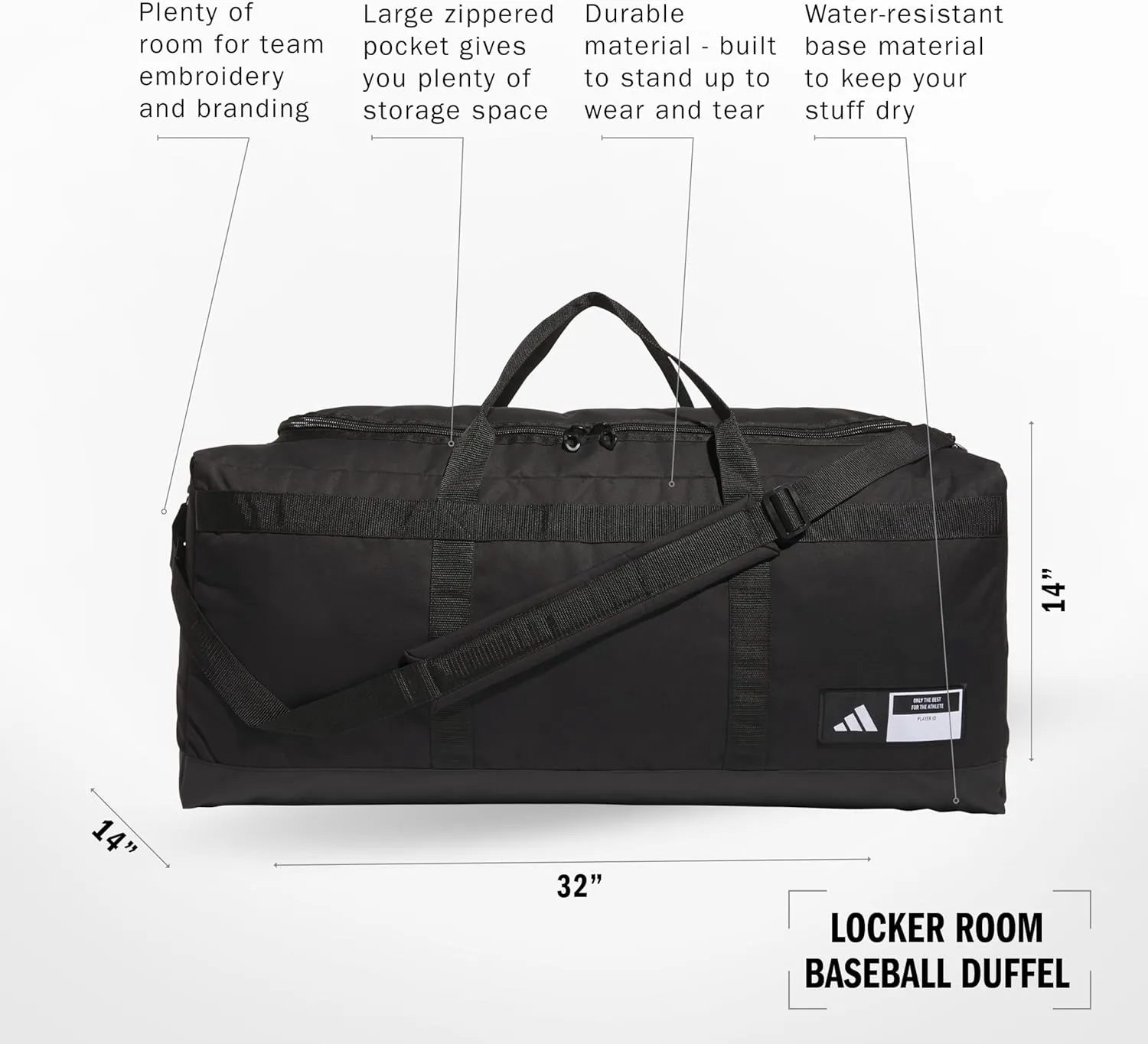 adidas Locker Room Baseball Duffel Bag