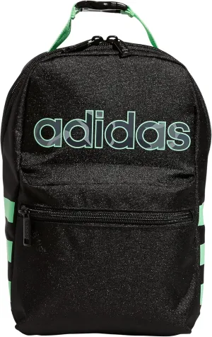 adidas Unisex Santiago Lunch Bag, Insulated School Food Container Box Discontinued, Black/Beam Green Nomad Camo Print/2.0, One Size