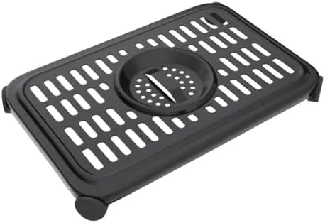 Air Fryer Crisper Plate for Ninja Foodi DZ201,2 Pcs Replacement Grill Pan for Ninja DZ100,Air Fryer Replacement Parts and Accessories