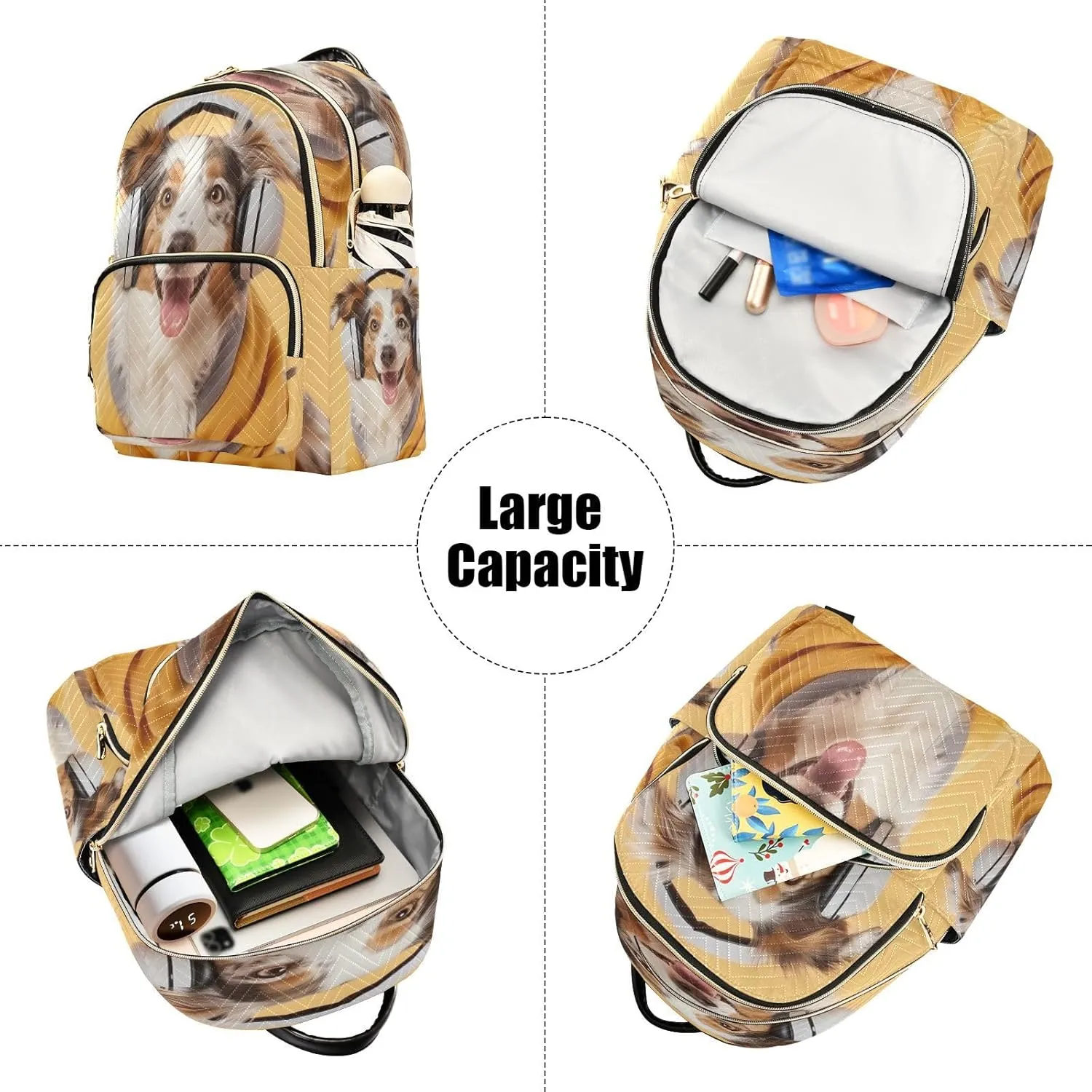 ALAZA Australian Shepherd Dog Mini Backpack Purse for Women Travel Bag Lightweight Shoulder Bag Fashion Daypack