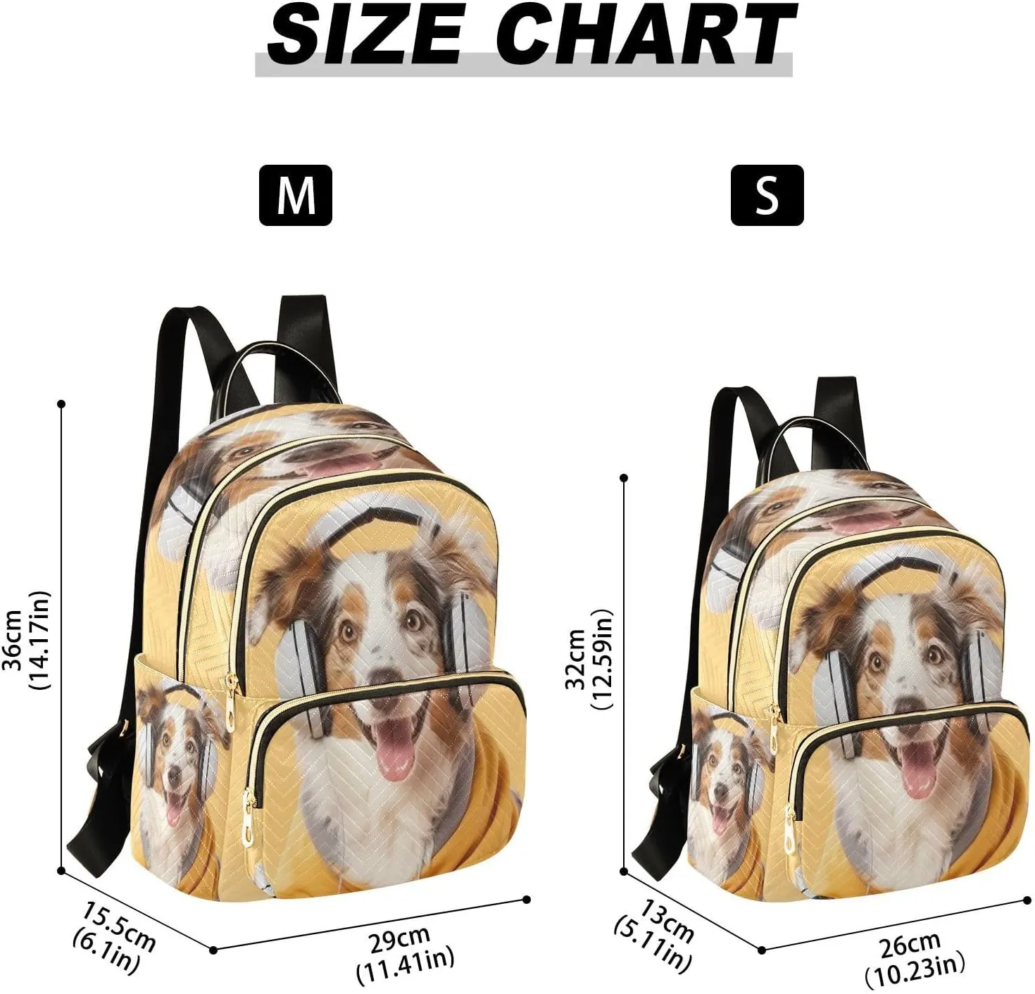 ALAZA Australian Shepherd Dog Mini Backpack Purse for Women Travel Bag Lightweight Shoulder Bag Fashion Daypack