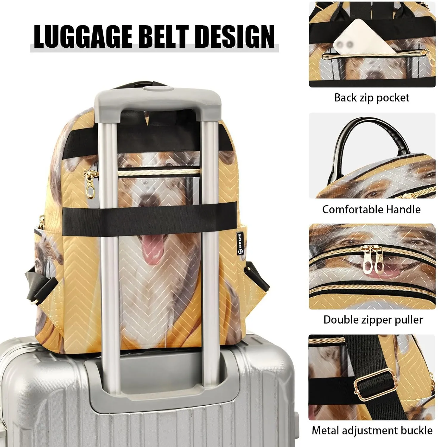 ALAZA Australian Shepherd Dog Mini Backpack Purse for Women Travel Bag Lightweight Shoulder Bag Fashion Daypack