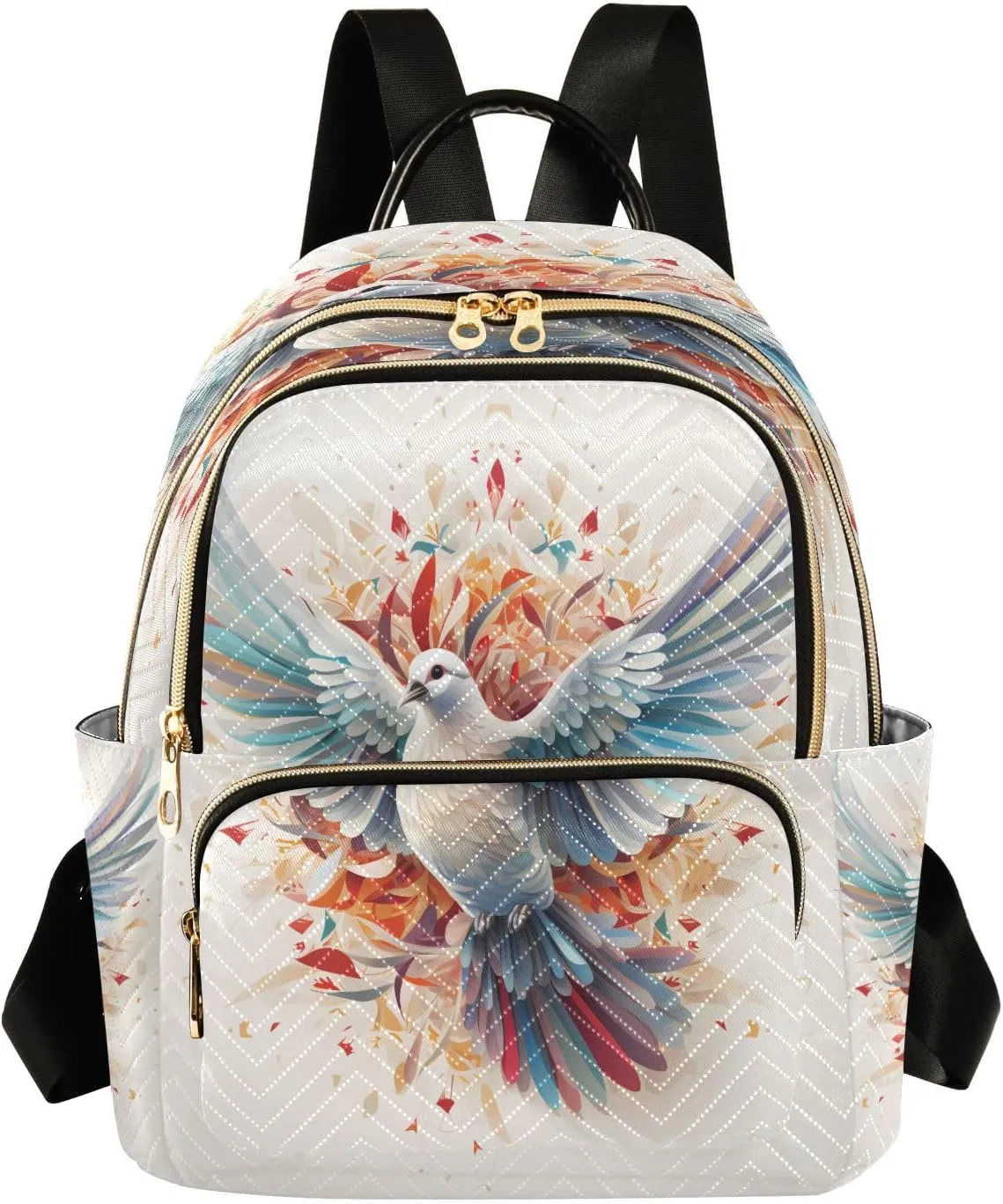 ALAZA Pigeon Flying Small Backpack Purse for Women Travel Bag Lightweight Shoulder Bag Fashion Daypack