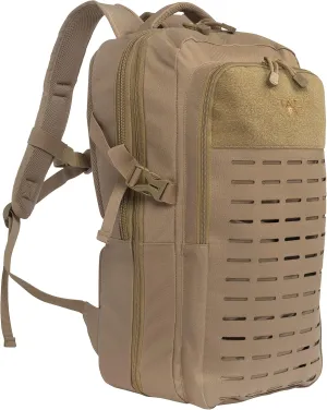 Allen Company Tac-Six Trench Tactical Expandable Backpack, Customizable Die-Cut MOLLE System, with Padded Laptop Sleeve, 11 L x 6 W x 19 H inches, 1254 cu.in. (20.6 liters), Coyote Brown, one Size