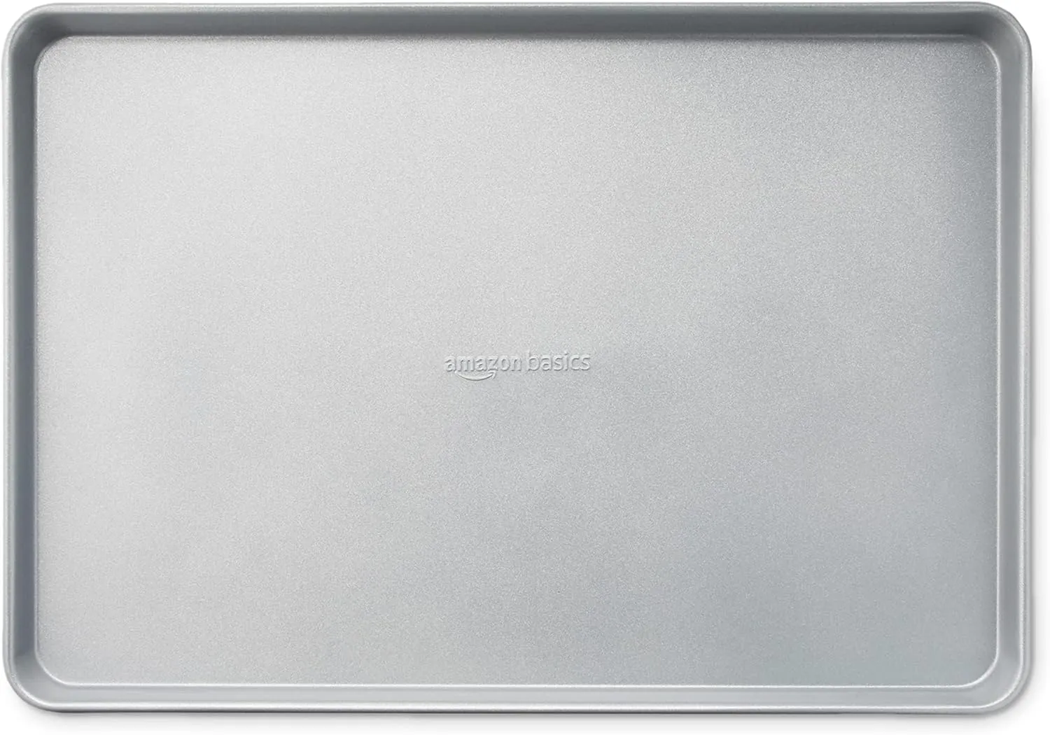 Amazon Basics Ceramic Nonstick Baking Sheets & Cooling Rack Set, Non-Toxic, Half Sheet Size, 2-Pack, Gray
