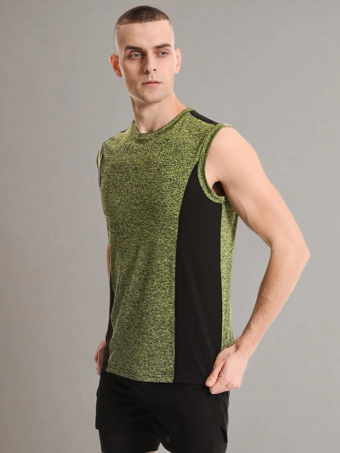 AMVELOP 4 Pack Men's Workout Tank Tops Sleeveless Quick Dry Gym Muscle Shirts