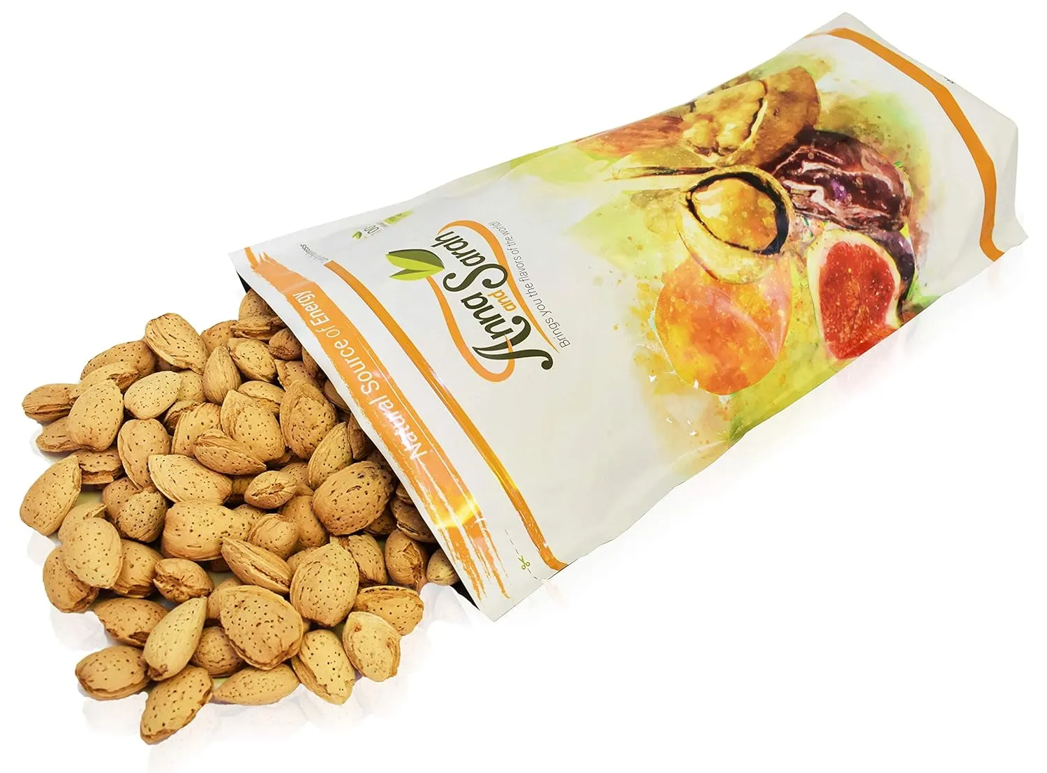 Anna and Sarah Almonds In Shell, Raw, Natural, Whole, Jumbo California Almonds, in Resealable Bag, 4 Lbs