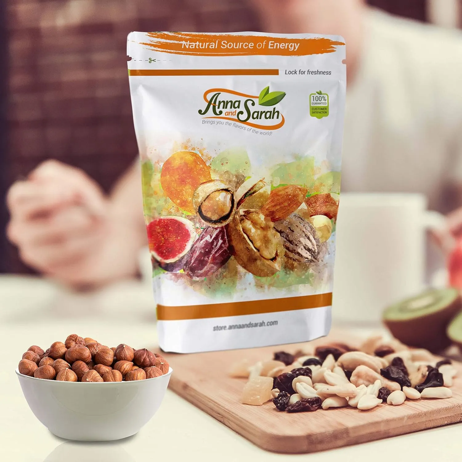 Anna and Sarah Oregon Hazelnuts in Resealable Bag, 1lb 1 Pack