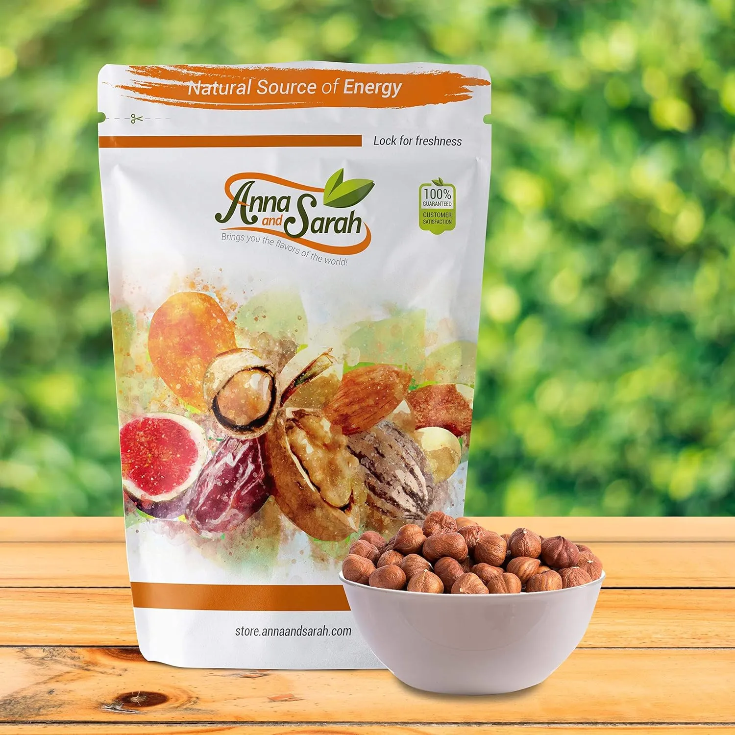 Anna and Sarah Oregon Hazelnuts in Resealable Bag, 1lb 1 Pack