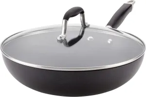 Anolon Advanced Home Hard-Anodized Nonstick Ultimate Pan/Saute Pan, 12-Inch (Onyx)