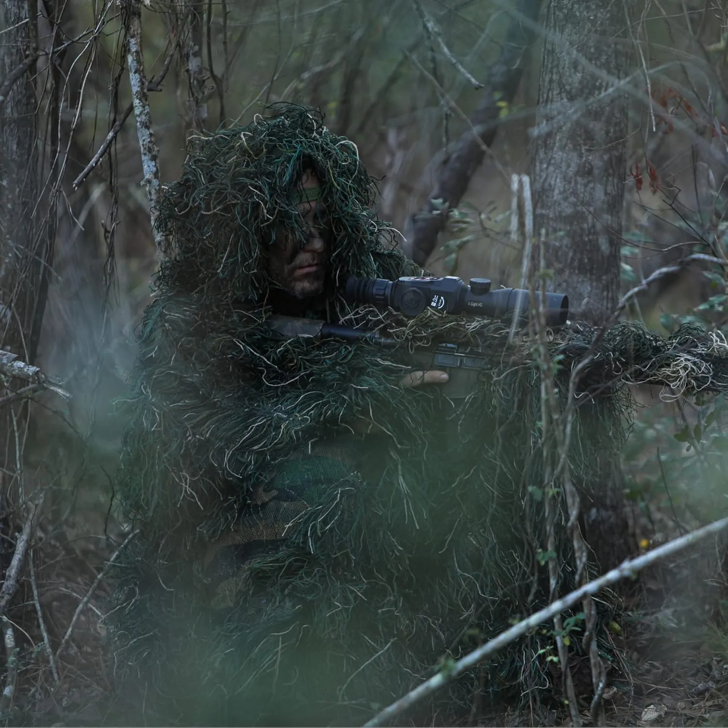 Arcturus Ghost Ghillie Suit & Ponchos for Men | Dense, Double-Stitched Design | Superior Camo Hunting Clothes for Men, Hunters, Military, Sniper Airsoft and Paintball