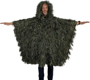 Arcturus Ghost Ghillie Suit & Ponchos for Men | Dense, Double-Stitched Design | Superior Camo Hunting Clothes for Men, Hunters, Military, Sniper Airsoft and Paintball