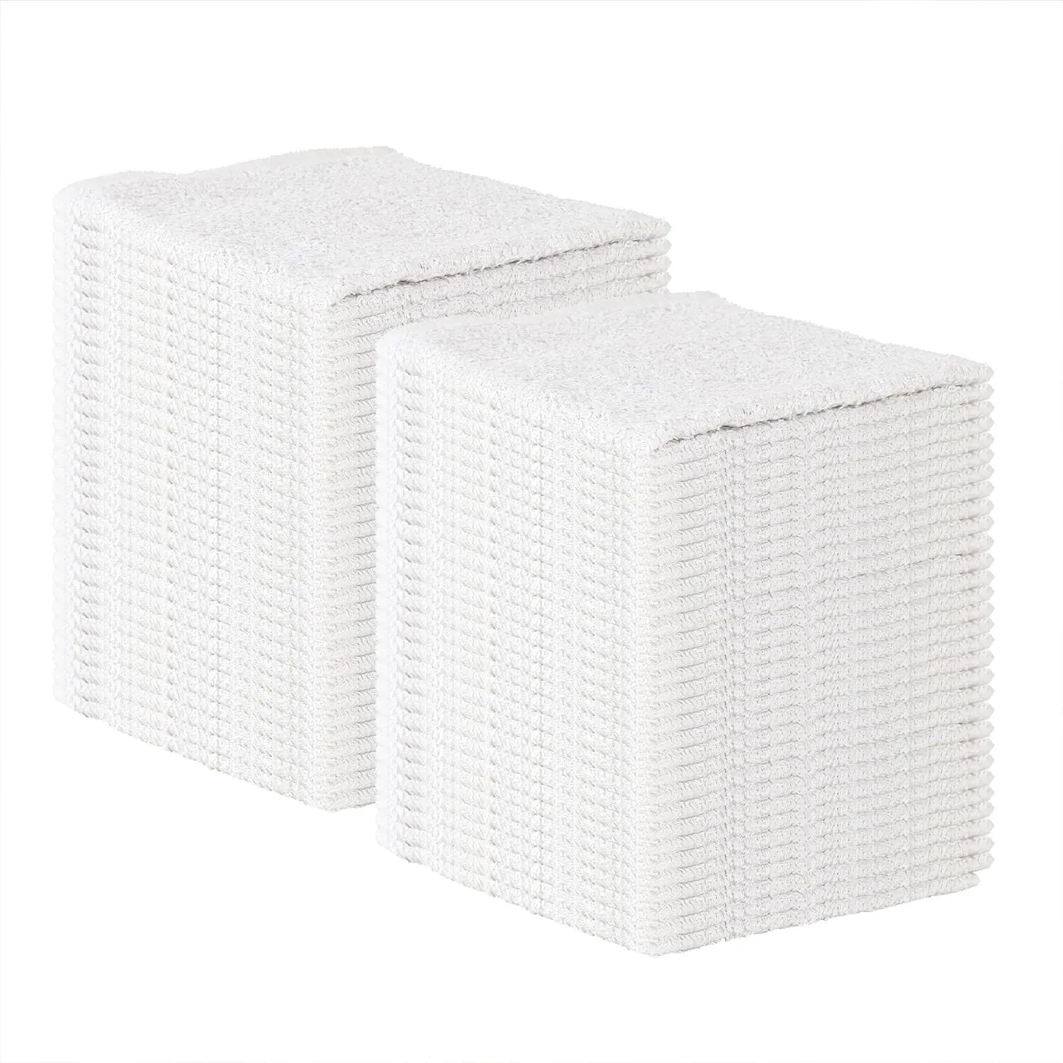 Arkwright TT60 Terry Cloth Towels for Cleaning - (Pack of 60) 100% Cotton Washable Heavy Duty Bar Mop, Absorbent & Quick Drying, Bag of Rags for Kitchen, Auto Shop, and Garage, 14 x 17 in, White
